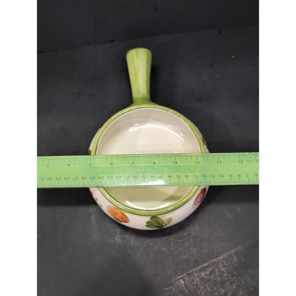 FTD Vintage Fondue Pot, Portugal Pottery, Floral Soup Bowl, Pottery, Soup Bowl - Picture 10 of 10